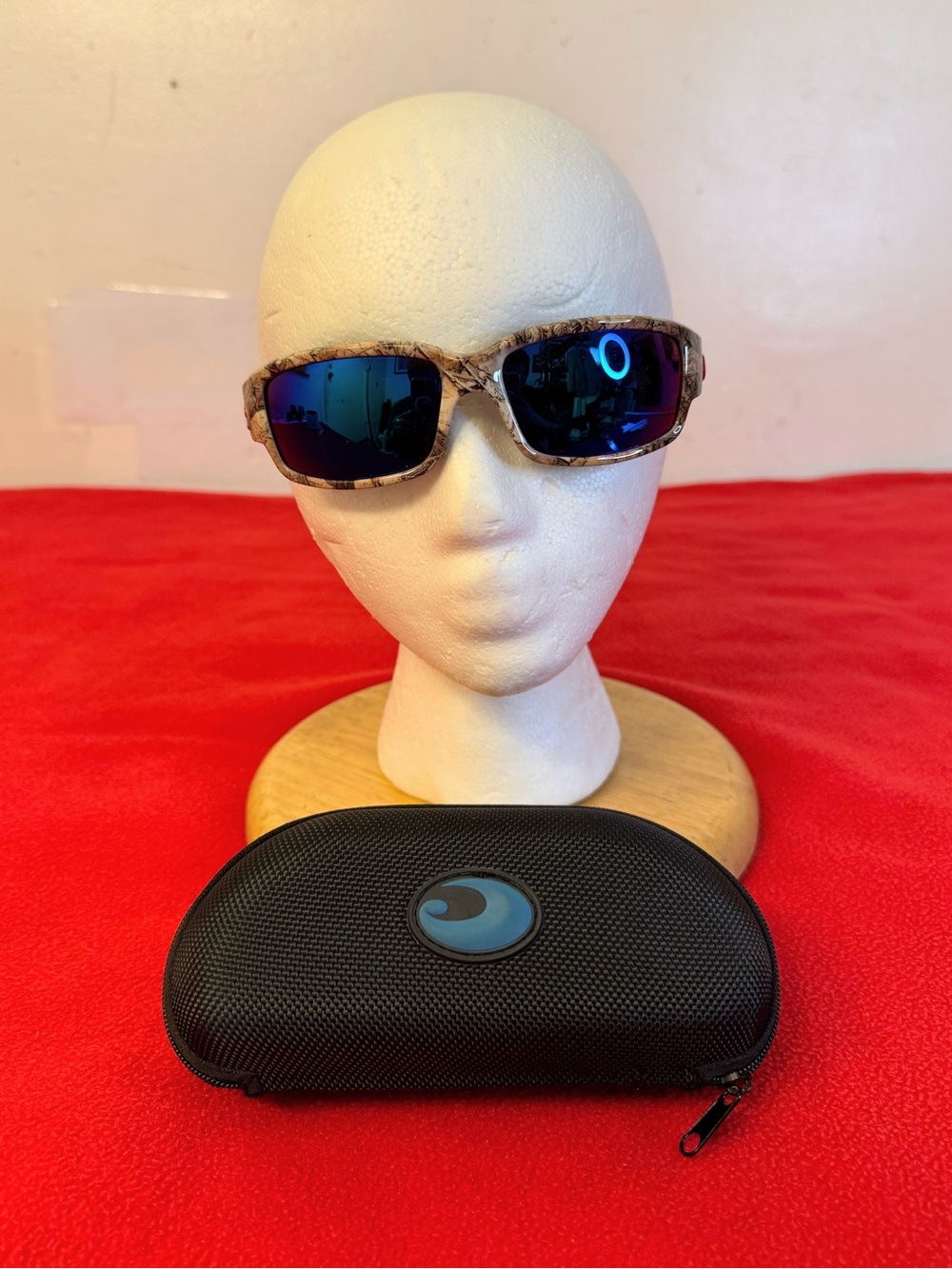 Costa Del Mar Camouflage Wrap Sunglasses With Case EUC